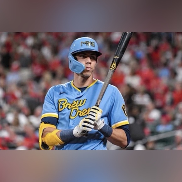 Nike Authentic Milwaukee Brewers City Connect Christian Yelich Jersey Mens Sz XL - Picture 3 of 8